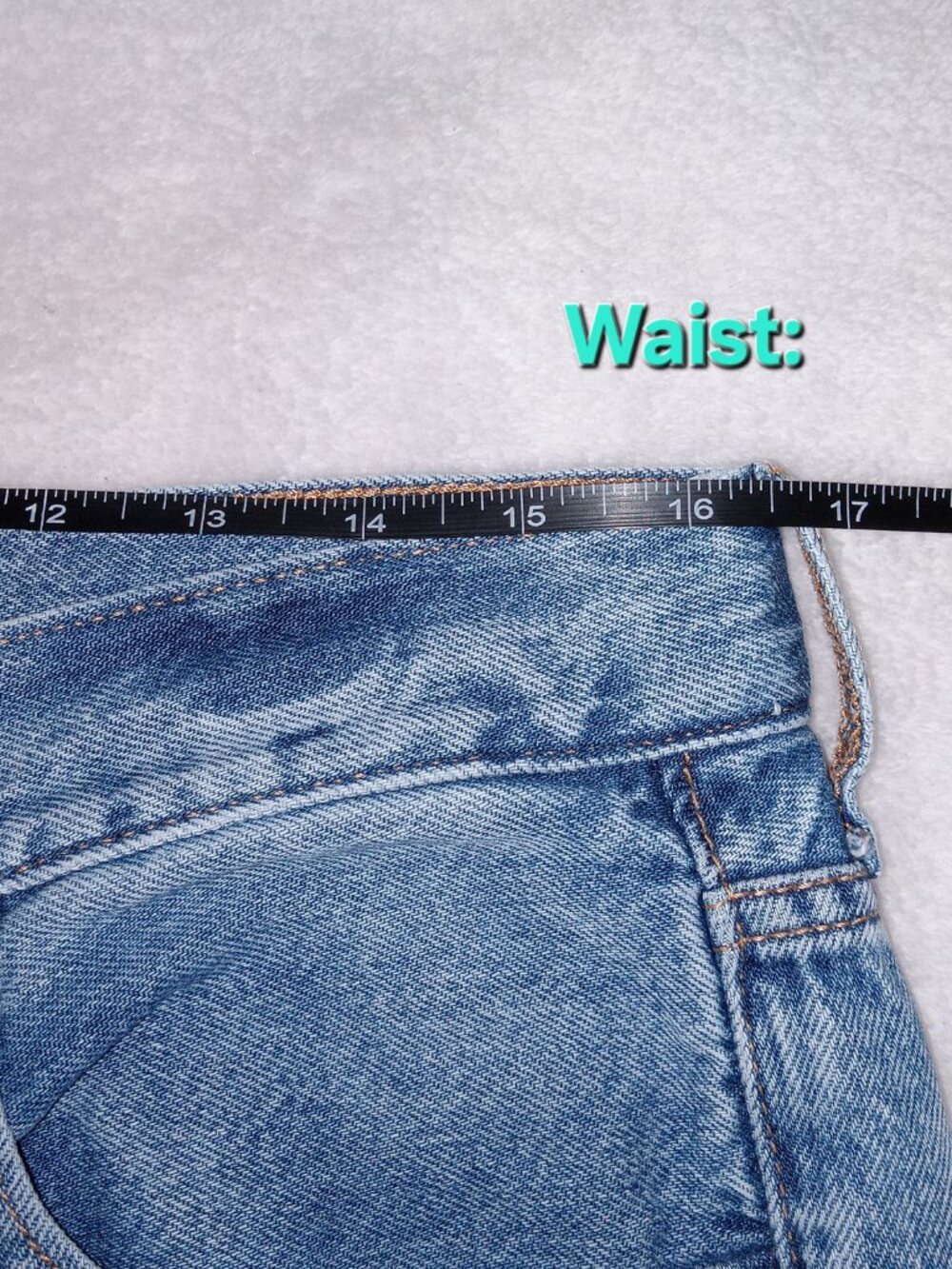 AEROPOSTALE 90s Baggy Jeans Women’s Size 10 Super High Rise Light Wash Denim - Picture 10 of 12